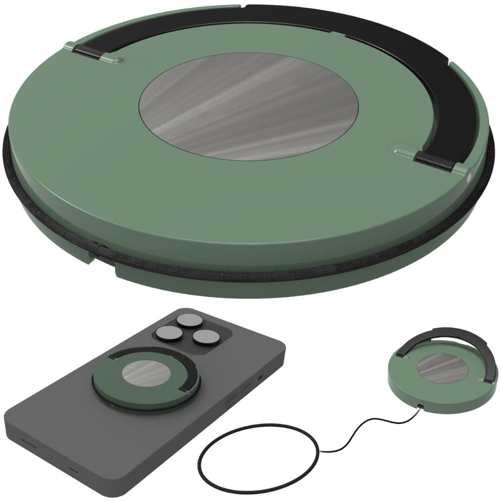 ZeroDrop Secure-Retractable Phone Safety Tether (Lock + Grip + Stand + Magnetic Mount)