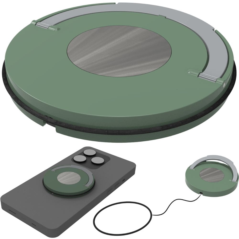 ZeroDrop Secure-Retractable Phone Safety Tether (Lock + Grip + Stand + Magnetic Mount)