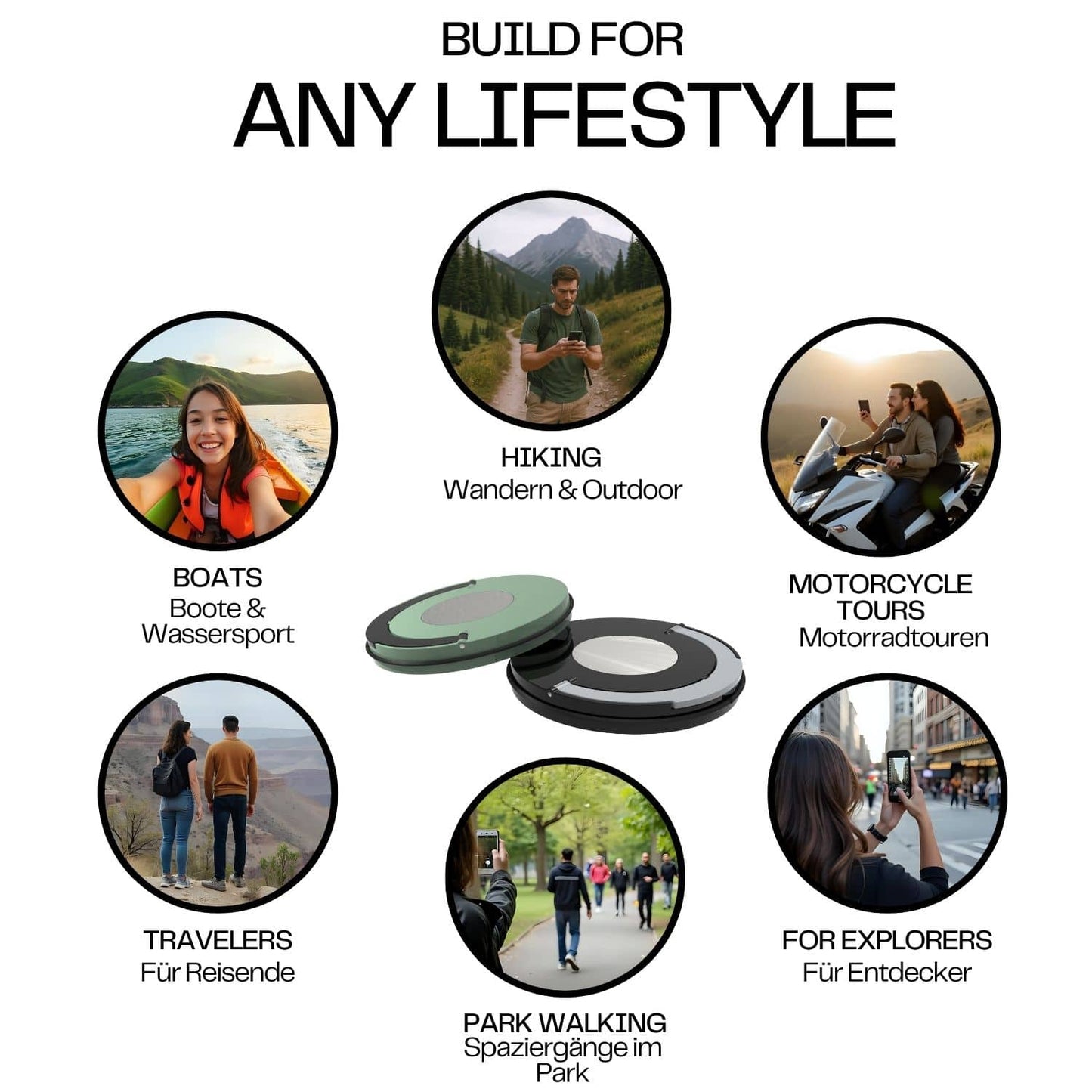 ZeroDrop Secure-Retractable Phone Safety Tether (Lock + Grip + Stand + Magnetic Mount)