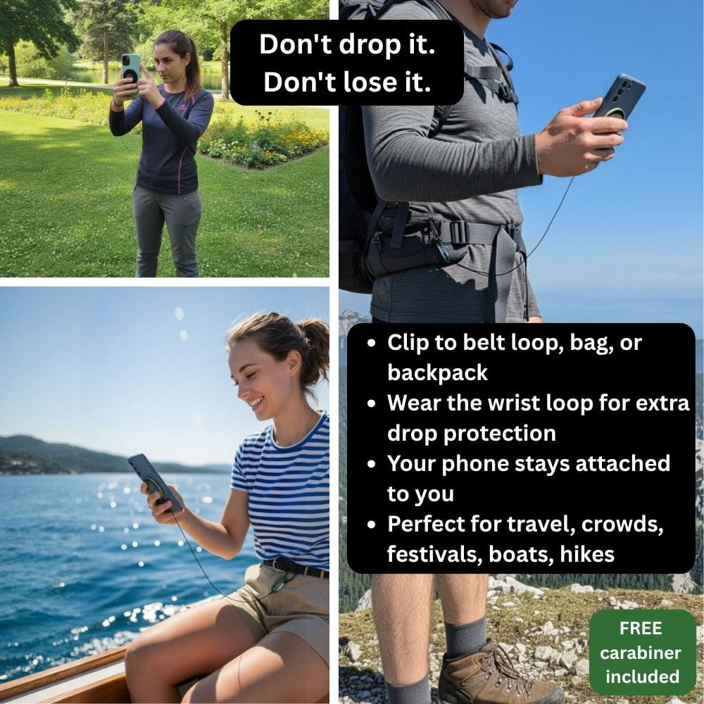 ZeroDrop Gear™ - Retractable Phone Tether